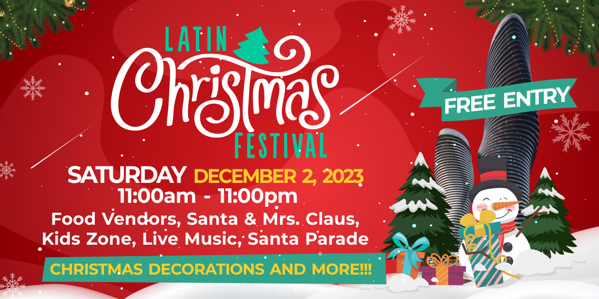 Event graphic for Latin Christmas Festival